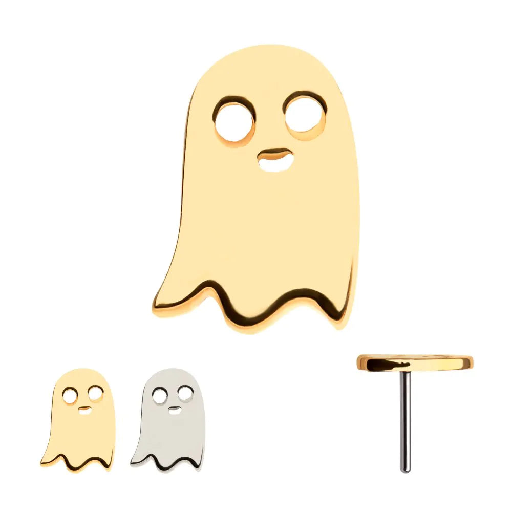 14k threadless ghost with the most