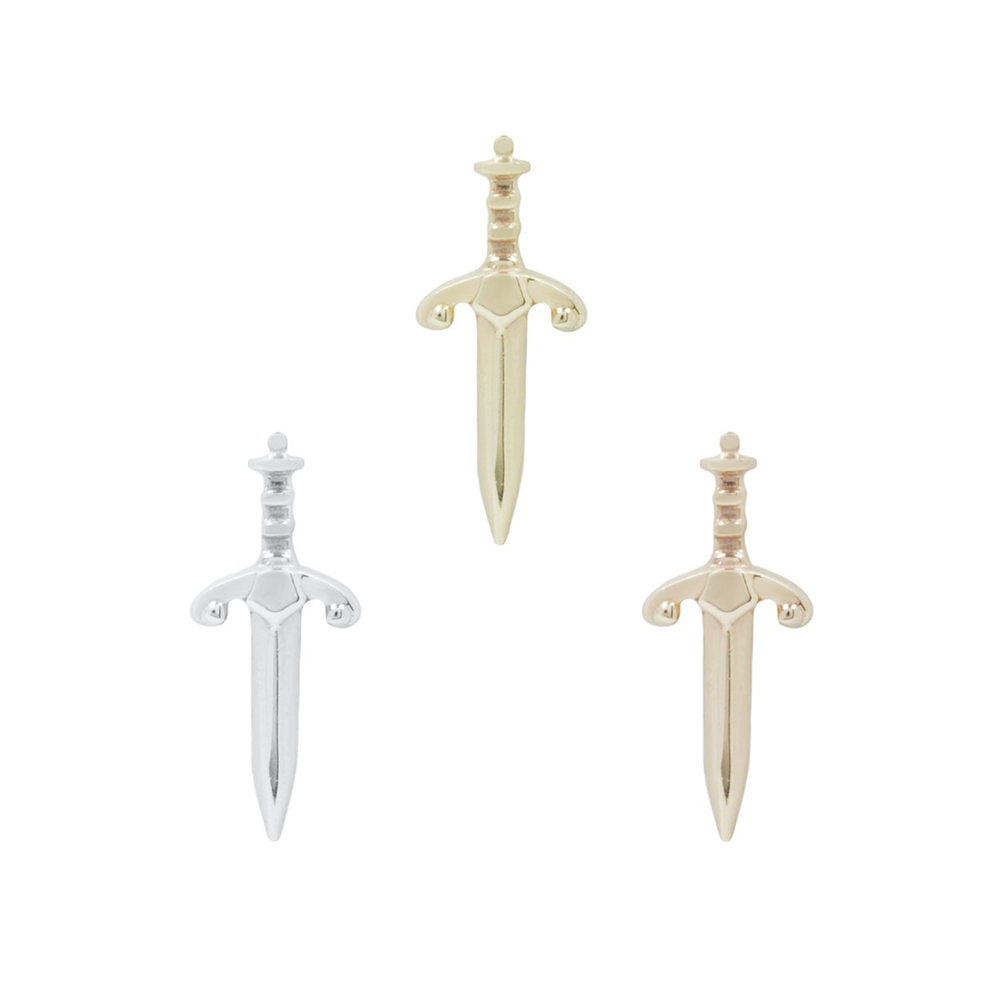 14k threadless blade sword