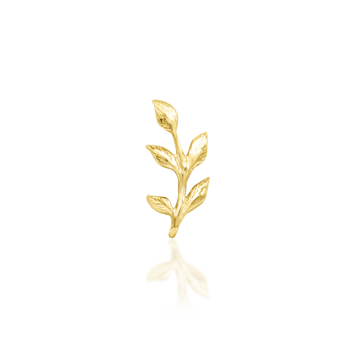 14k threadless aspen end