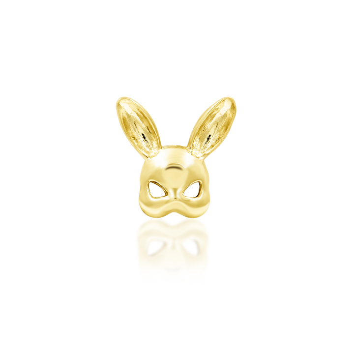14k threadless honey bunny end