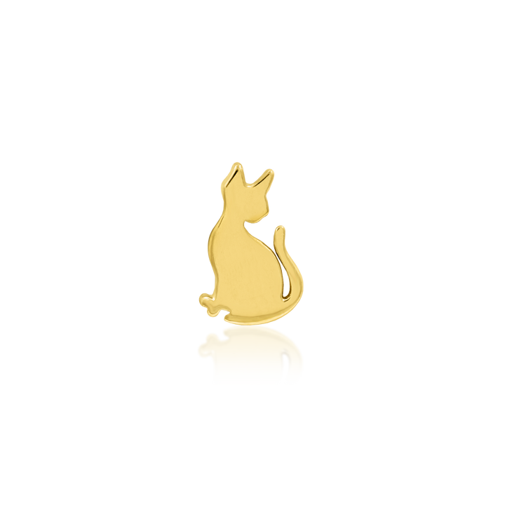 14k threadless juni-purr end