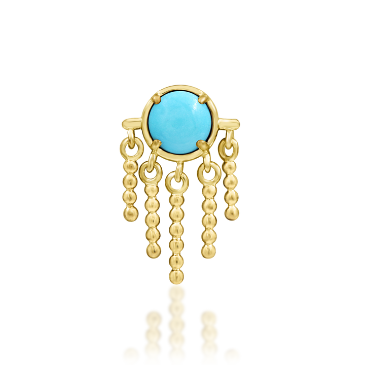 14k threadless ceanna end