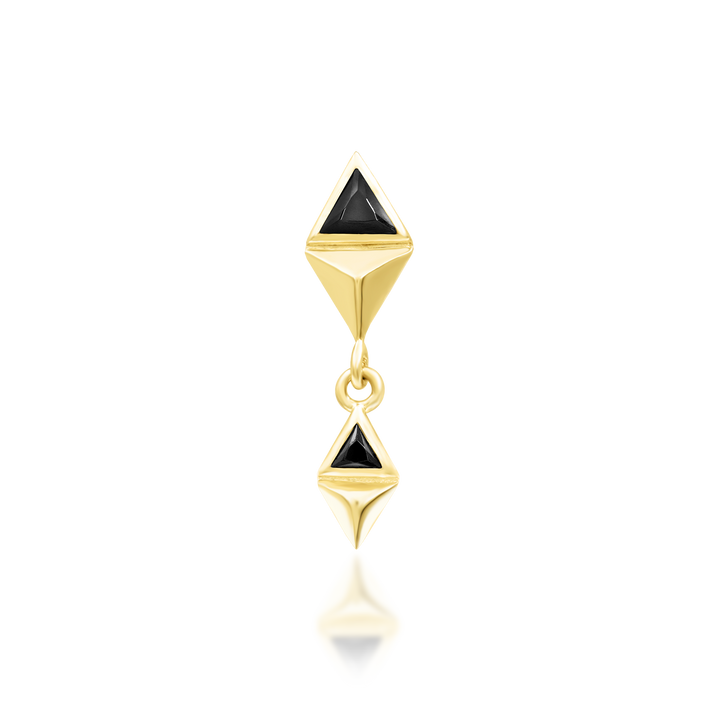 14k threadless Anitha end
