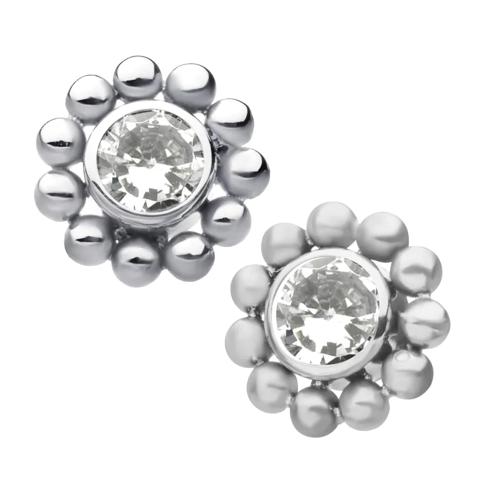 Titanium threadless beaded Lilah end