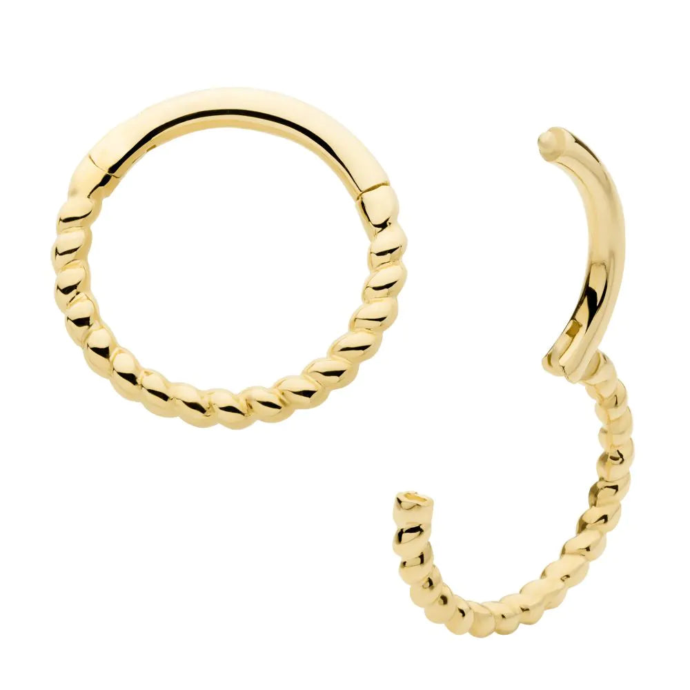 14k braided segment clicker