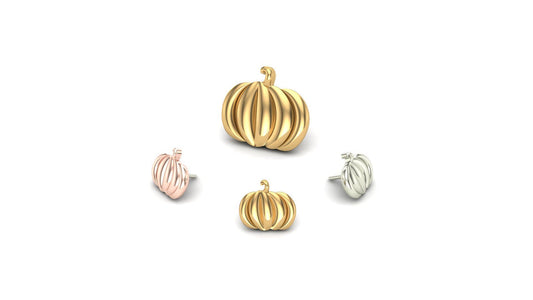 14k threadless pumpkin