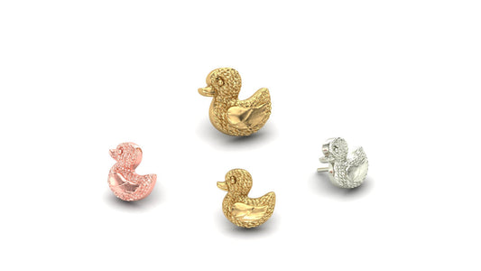 14k threadless duck