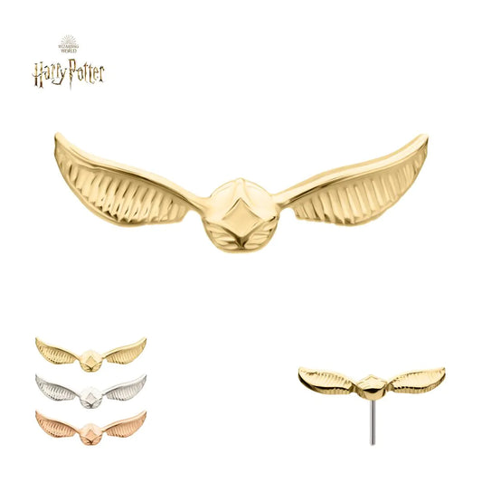 14k threadless golden snitch end