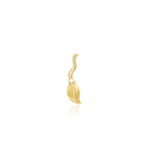 14k threadless broomstick