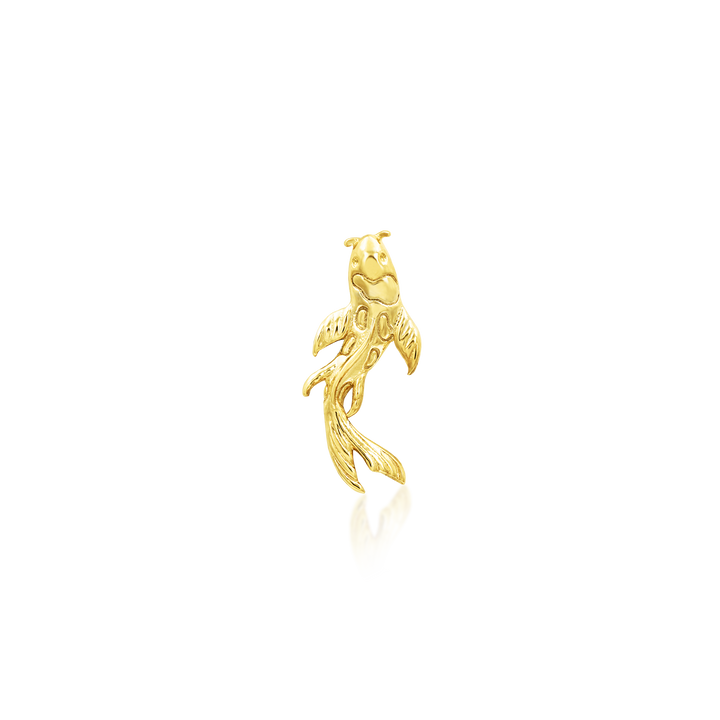 14k threadless koi end