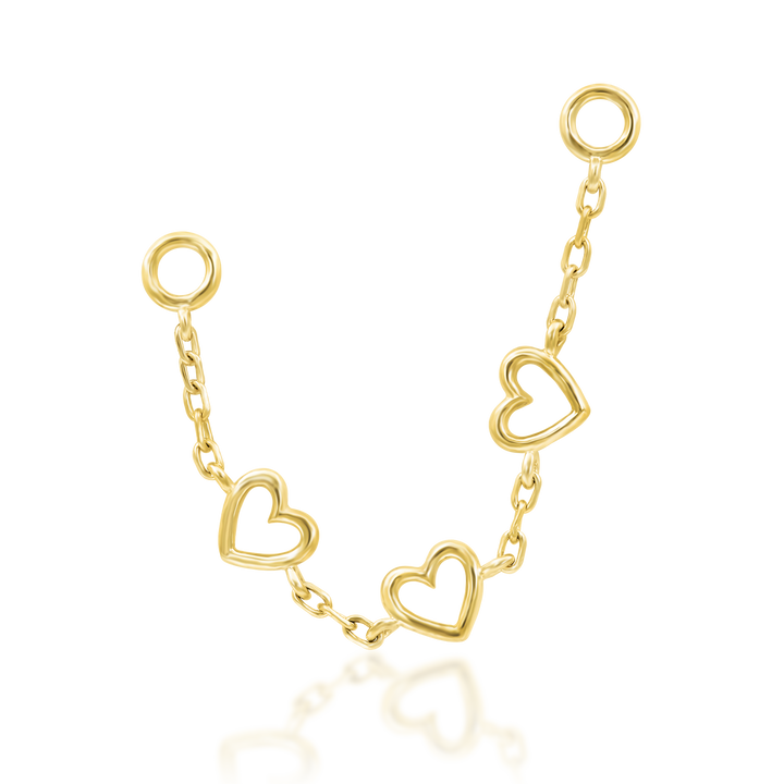 14k Lots of love chain