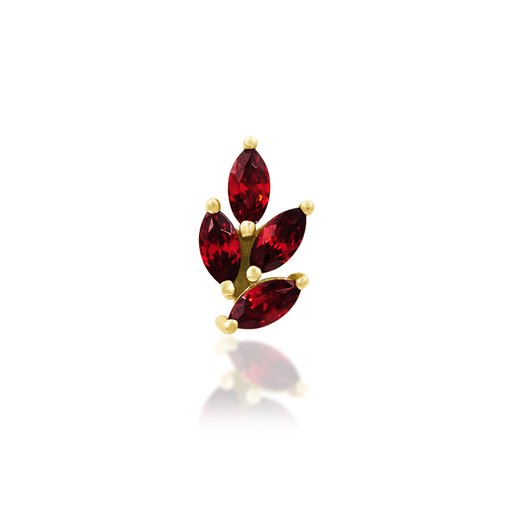 14k threadless lulu end
