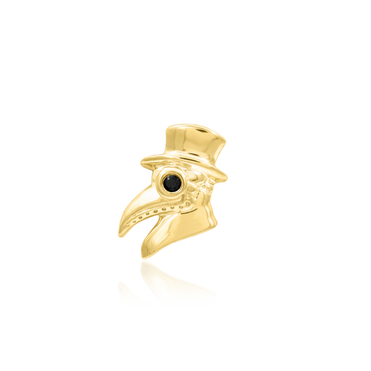 14k threadless plague doctor