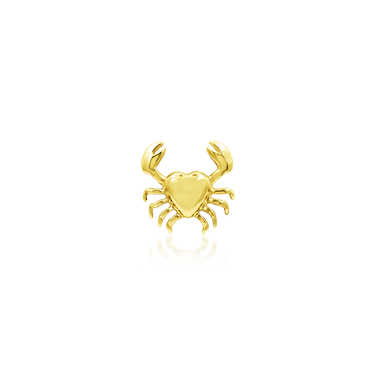 14k threadless patty end