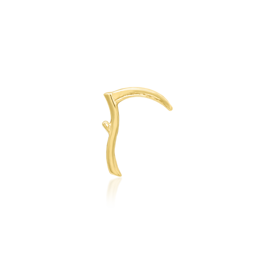 14k threadless Scythe end