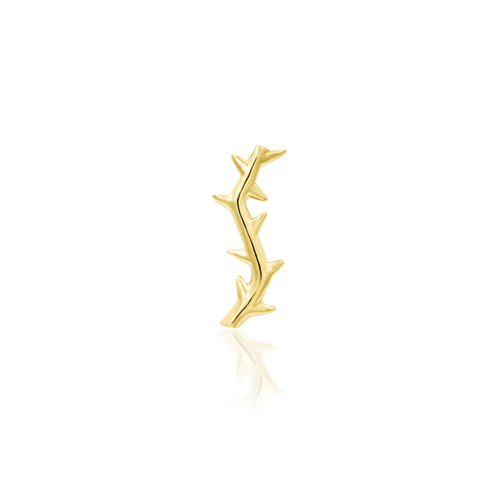 14k threadless thorn end