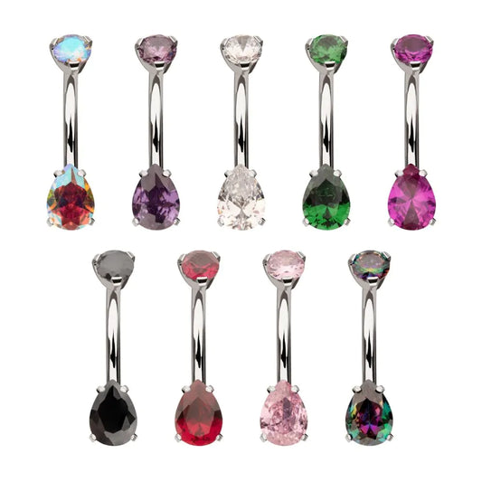 titanium teardrop navel ring