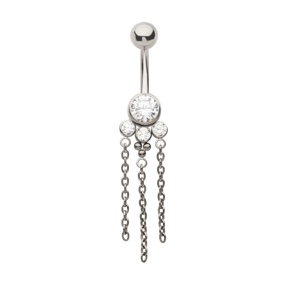 Titanium navel charms
