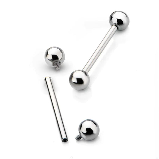 titanium internally threaded barbells