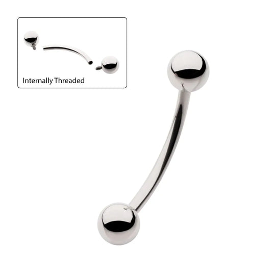 titanium internally threaded curve