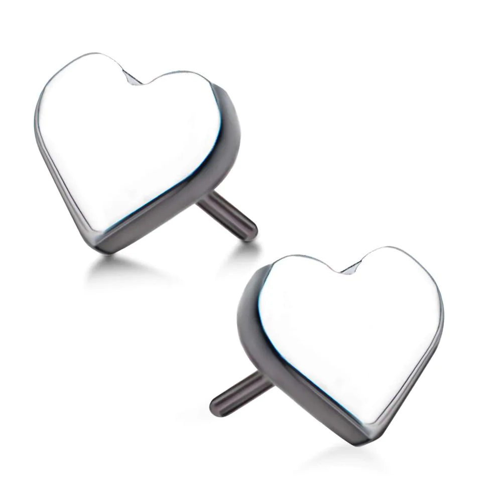 Titanium threadless heart end